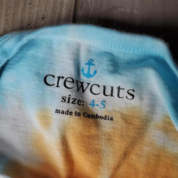 Crewcuts Re-Imagined by J.Crew 100% Cotton Short Sleeve Tie-Dye Tee Size 4-5 - Picture 2 of 8